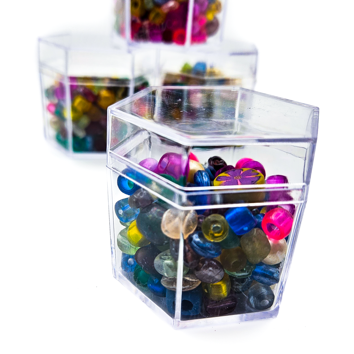 90s Bead Soup in Cute Storage Container