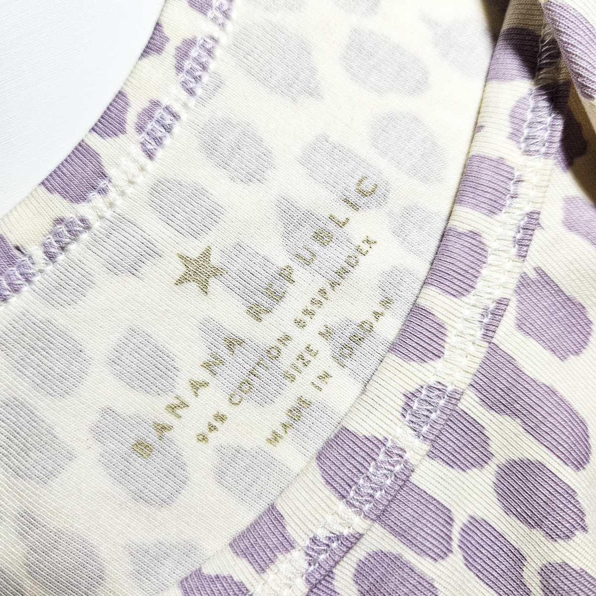 Banana Republic Purple Animal Print Tank - Size M