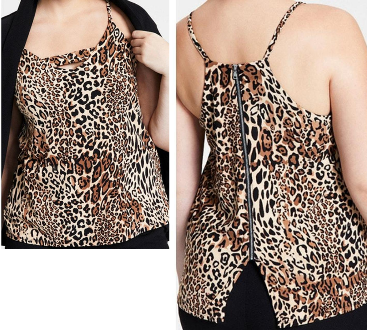 bar III Animal-Print Tank Top NWT - Size M