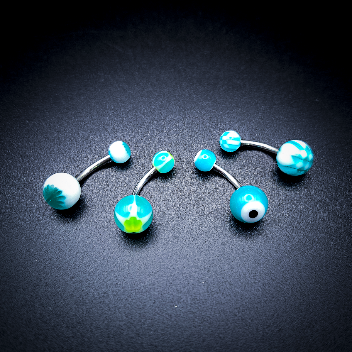 Body Jewelry - Mixed Packs of Stainless Steel 14g Curved and Straight Barbells