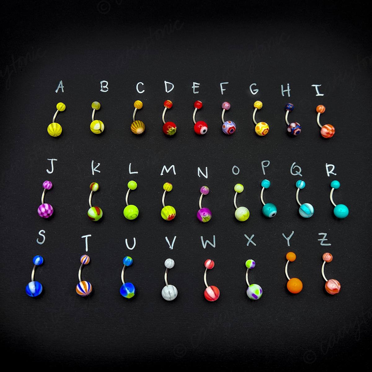 Body Jewelry - Mixed Packs of Stainless Steel 14g Curved Barbells