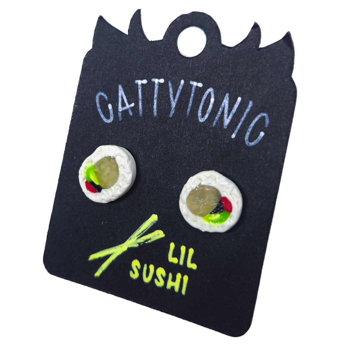 Lil Sushi Roll Stud Earrings