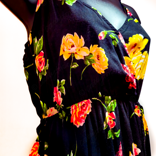 Rue 21 Peplum Floral Tank Top Size S