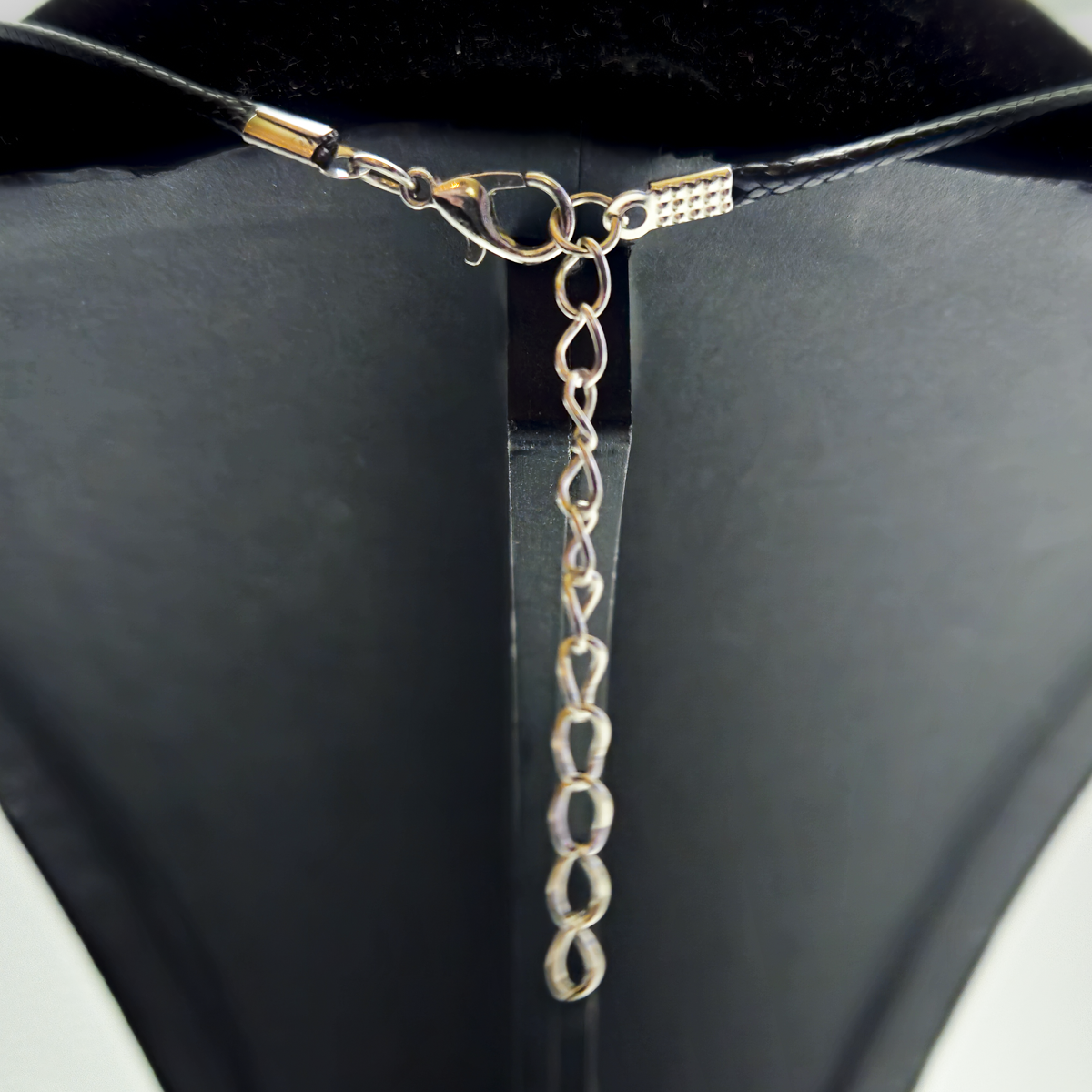 Sushi Roll Necklace - Handmade Pendant on 18" Corded Adjustable Necklace