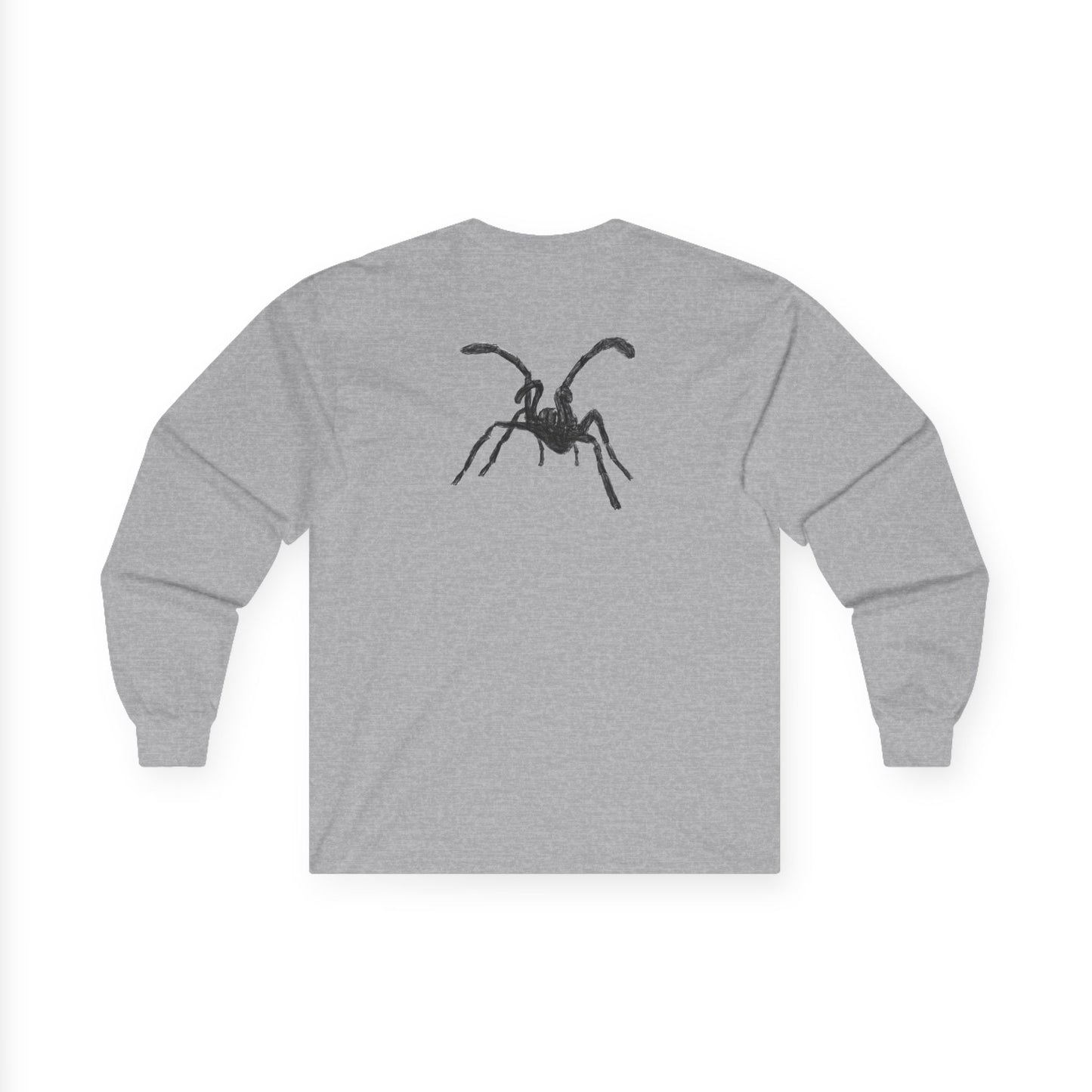 Tarantula Sketch Long Sleeve Tee - Printed sleeves