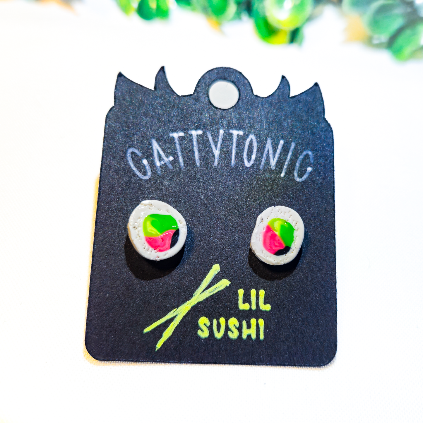 Lil Sushi Roll Stud Earrings