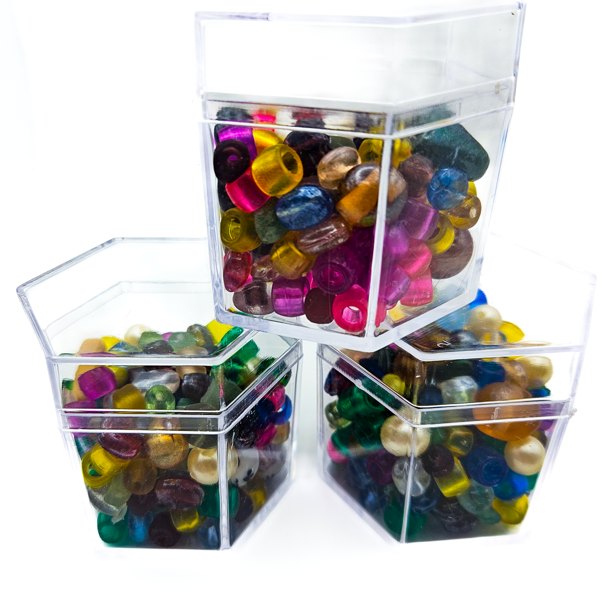 90s Bead Soup in Cute Storage Container