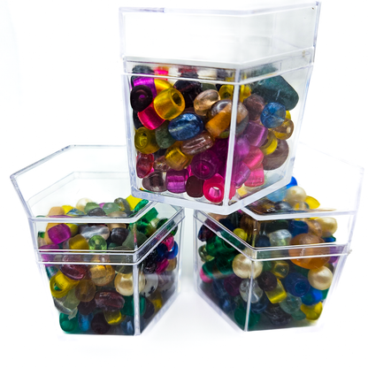 90s Bead Soup in Cute Storage Container
