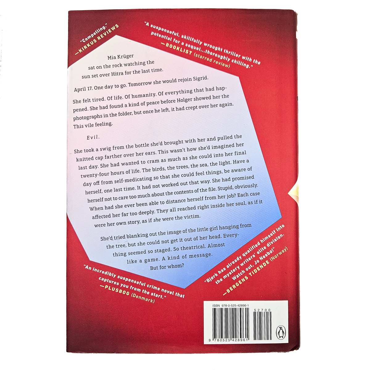 I'm Traveling Alone: A Thriller Hardcover by Samuel Bjork