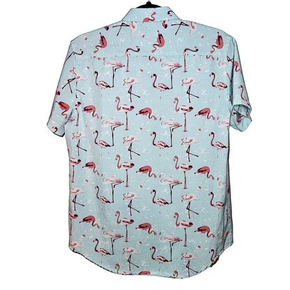 Interaffair Slim Fit Flamingo Button Down - Size S