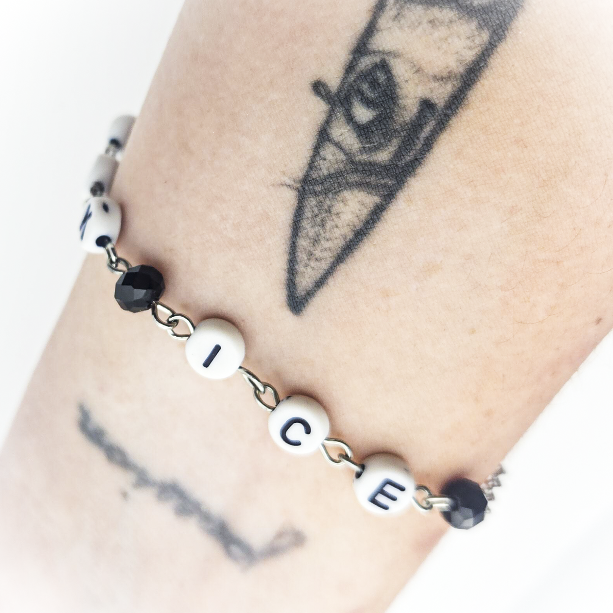 Letter Beads Bracelet - FUCK ICE