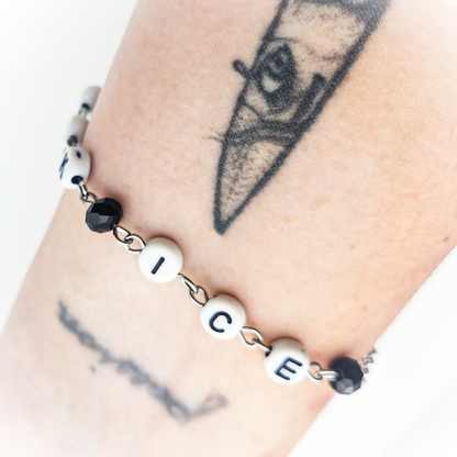 Letter Beads Bracelet - FUCK ICE