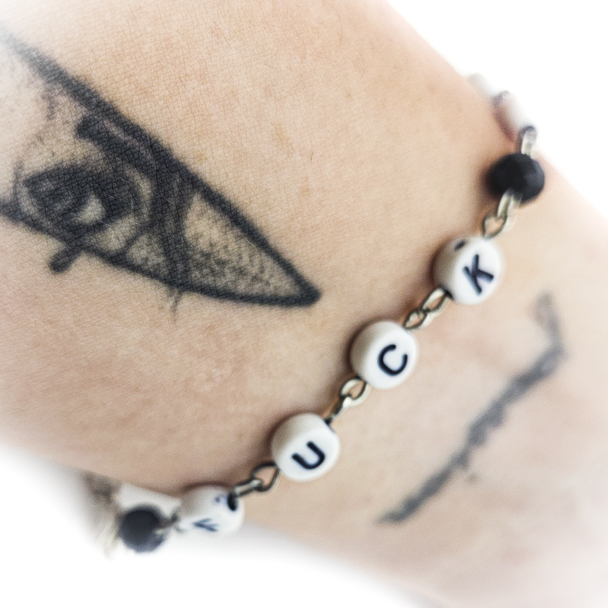 Letter Beads Bracelet - FUCK ICE