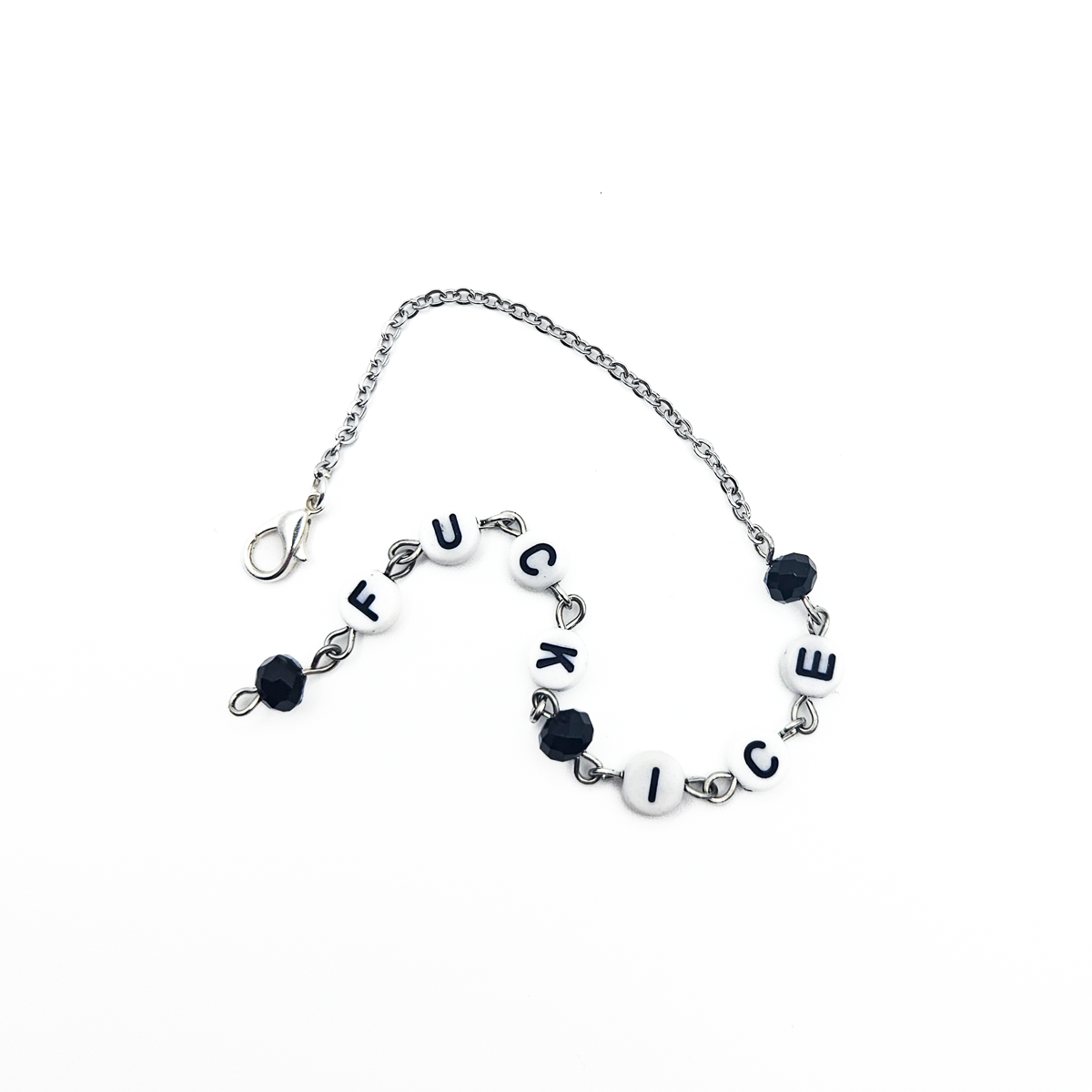 Letter Beads Bracelet - FUCK ICE