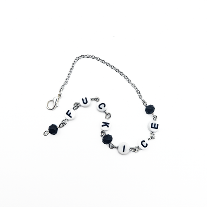 Letter Beads Bracelet - FUCK ICE