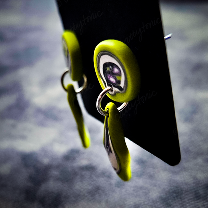 Abstract Trippy Drop Earrings
