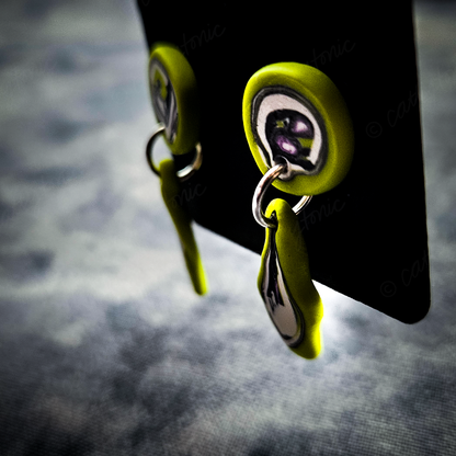 Abstract Trippy Drop Earrings