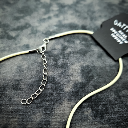 Real Snakeskin Pendant Necklace