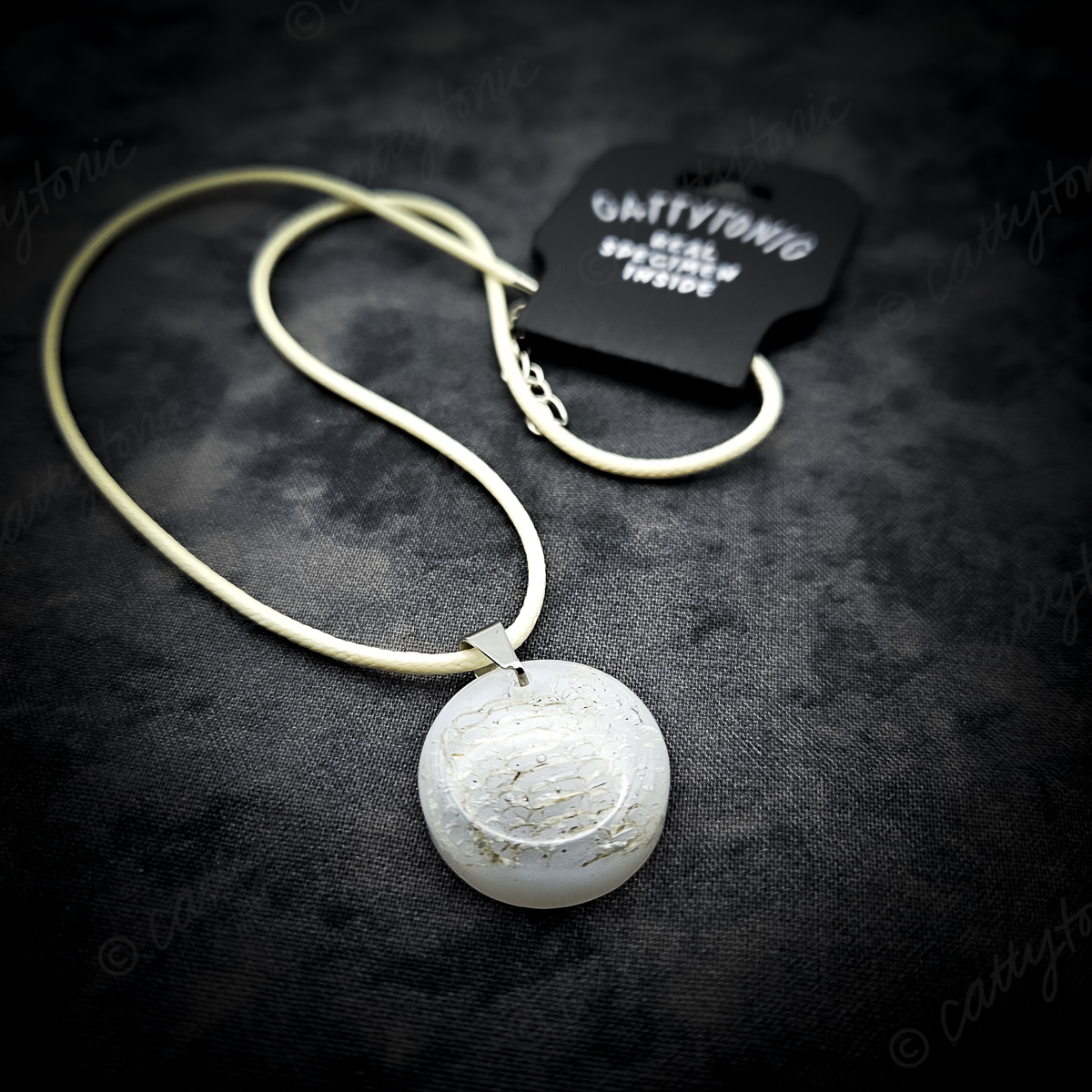 Real Snakeskin Pendant Necklace