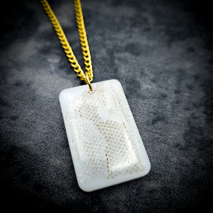 Real Snakeskin Pendant Necklace