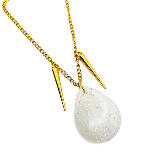 Real Snakeskin Pendant Necklace