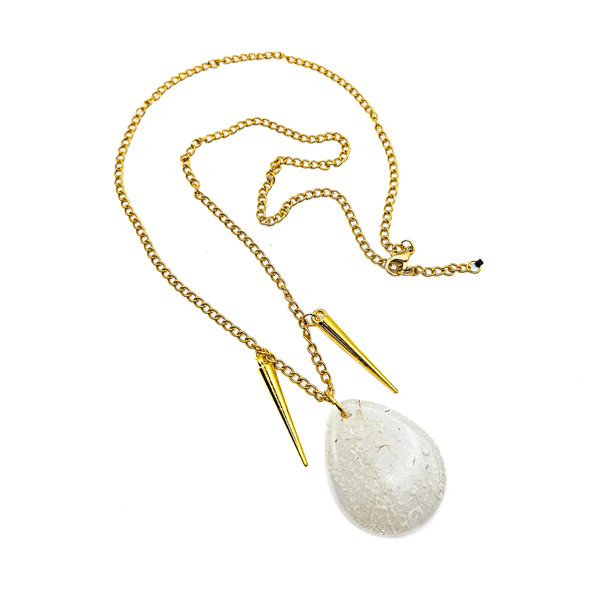 Real Snakeskin Pendant Necklace