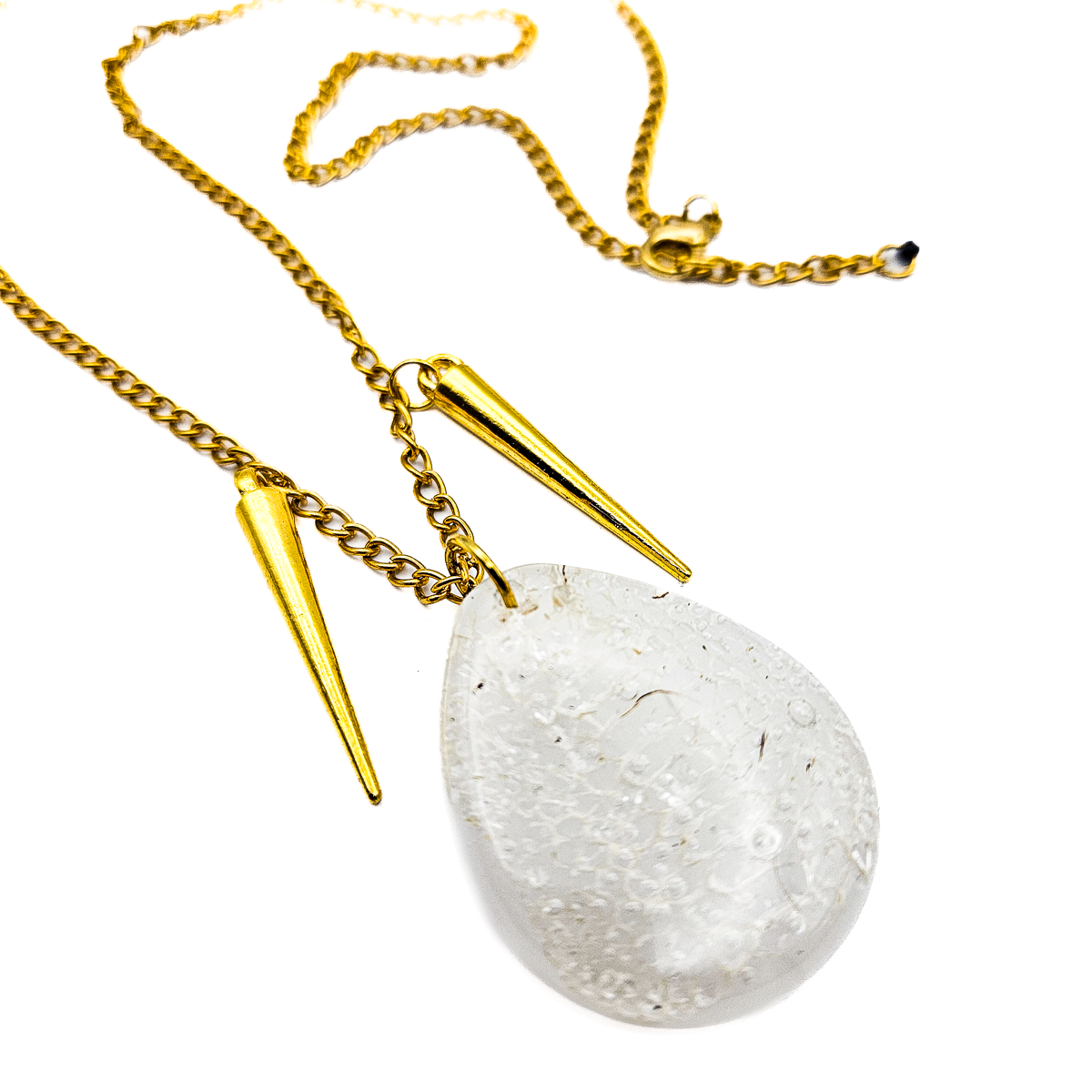Real Snakeskin Pendant Necklace