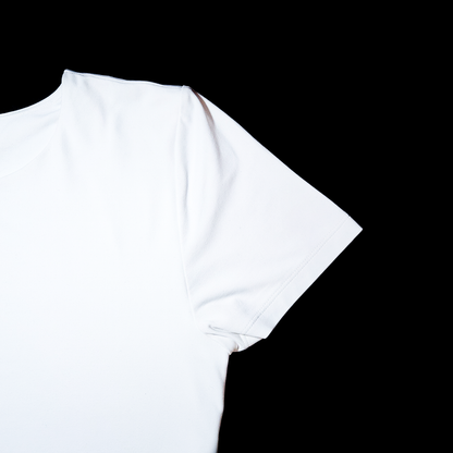 Aritzia Babaton Original Contour Marvel Waist Cropped White T-Shirt - Size L