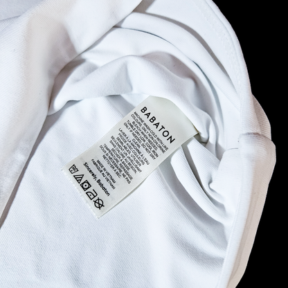 Aritzia Babaton Original Contour Marvel Waist Cropped White T-Shirt - Size L
