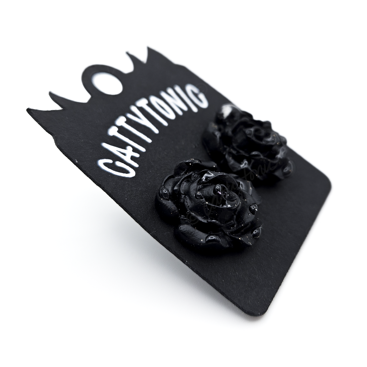 Dewy Rose Stud Earrings