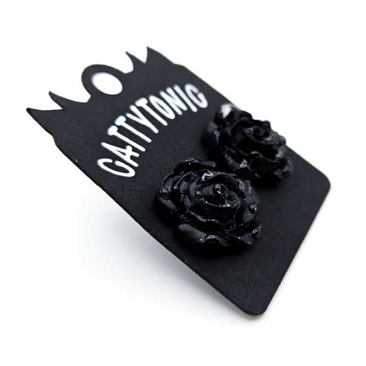 Dewy Rose Stud Earrings