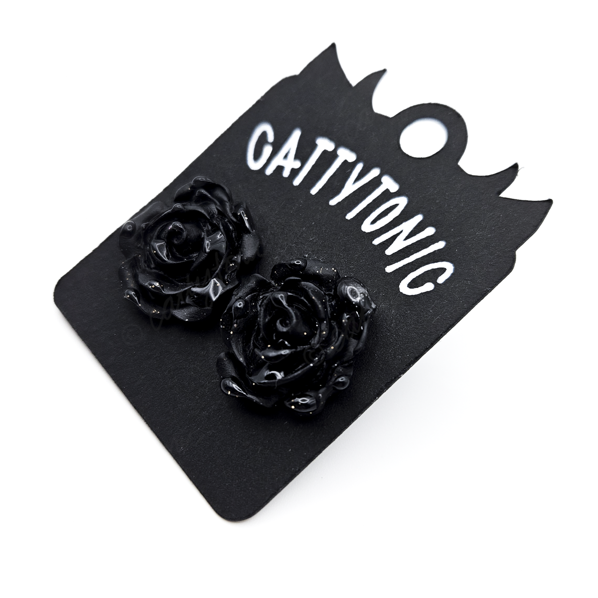 Dewy Rose Stud Earrings