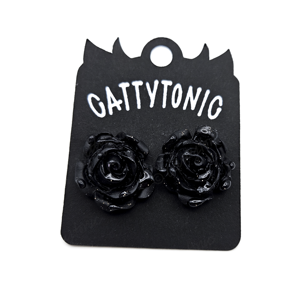 Dewy Rose Stud Earrings