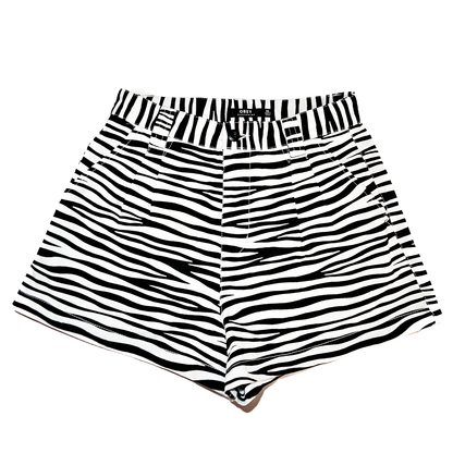 OBEY Zebra Pleated Shorts NWT - Size 26