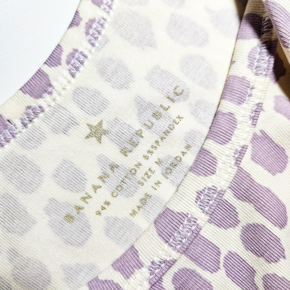 Banana Republic Purple Animal Print Tank - Size M