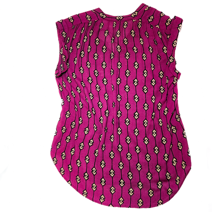 Lucky Brand Geometric Tassel Sleeveless Top - Size S