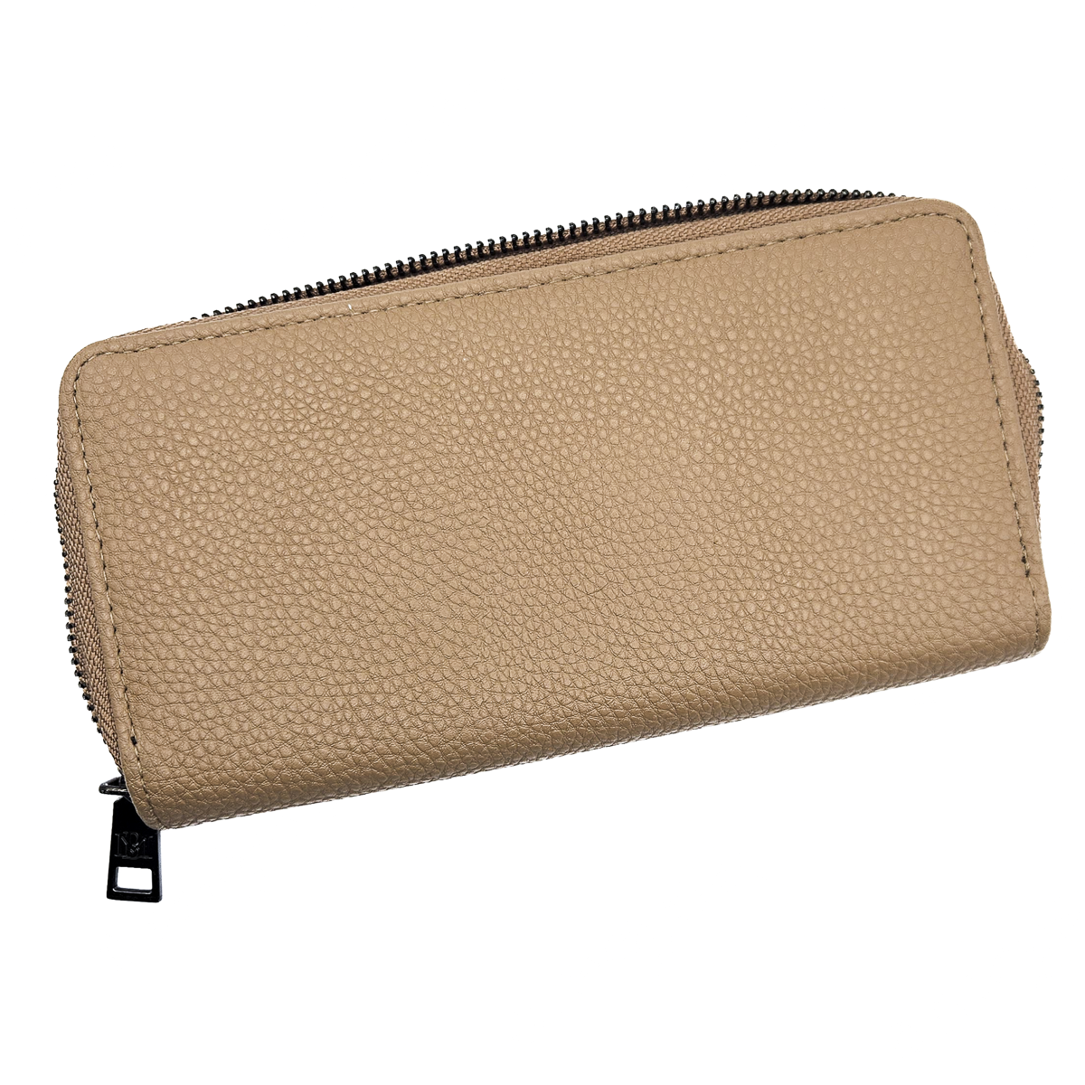 Badgley Mischka Taupe Pebbled Vegan Leather Wallet