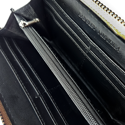 Badgley Mischka Taupe Pebbled Vegan Leather Wallet