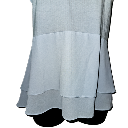 Blue Michael Kors Peplum Blouse - Women's L