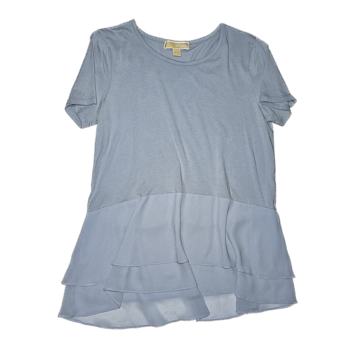 Blue Michael Kors Peplum Blouse - Women's L