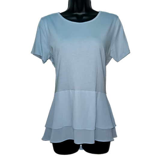 Blue Michael Kors Peplum Blouse - Women's L