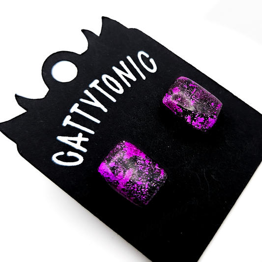Stud Earring Pairs - Metallic Flakes