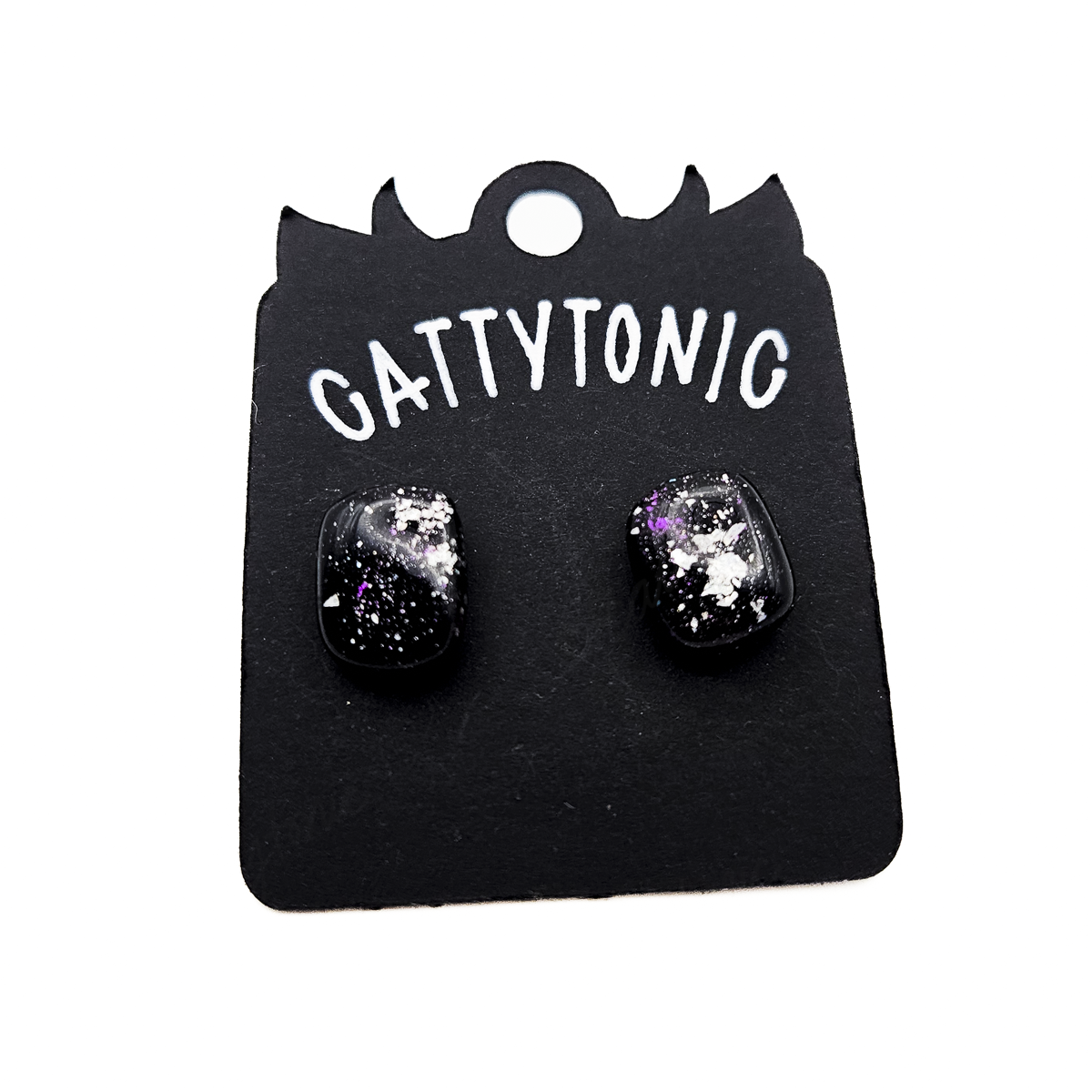 Stud Earring Pairs - Metallic Flakes