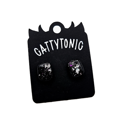 Stud Earring Pairs - Metallic Flakes
