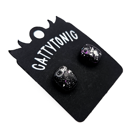Stud Earring Pairs - Metallic Flakes