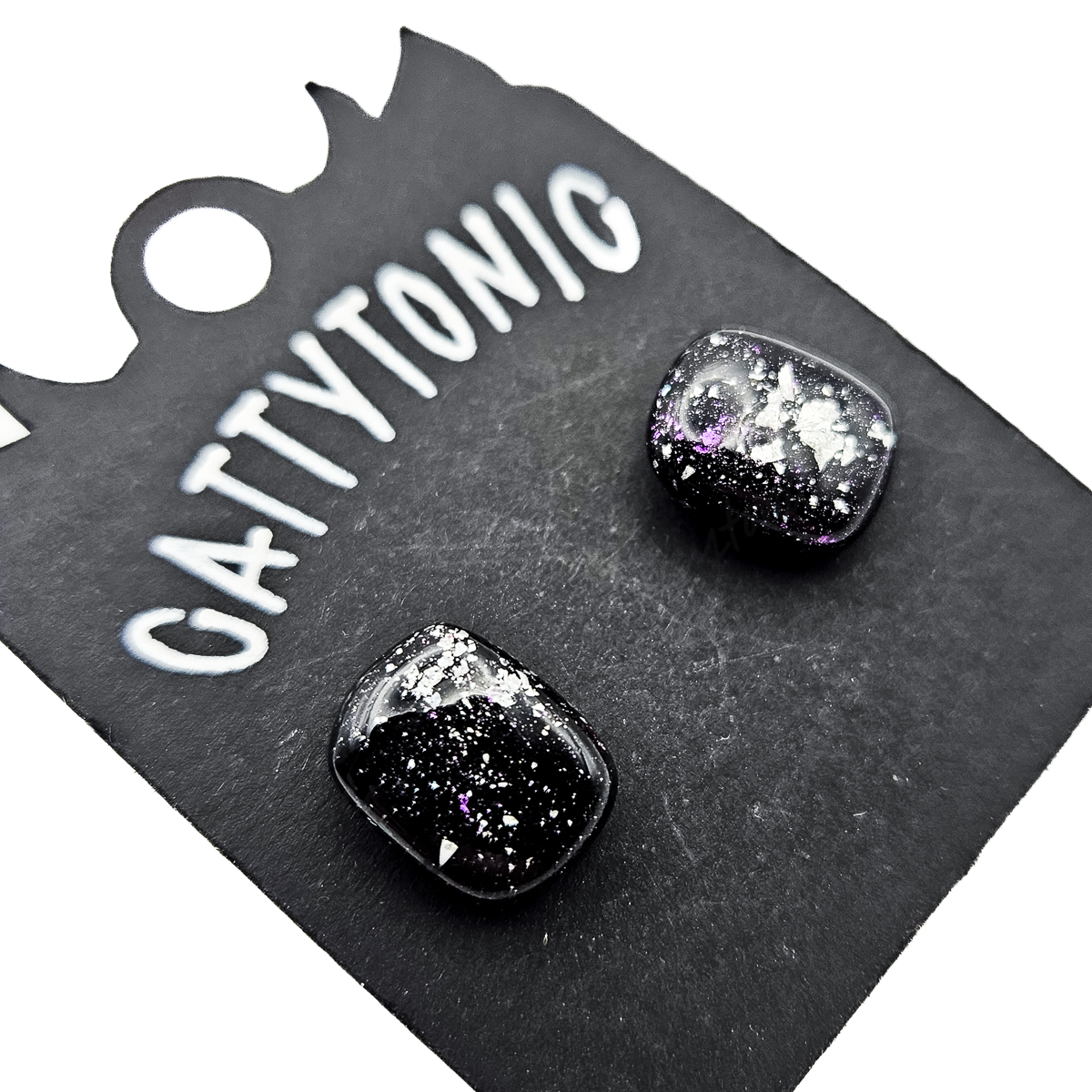 Stud Earring Pairs - Metallic Flakes
