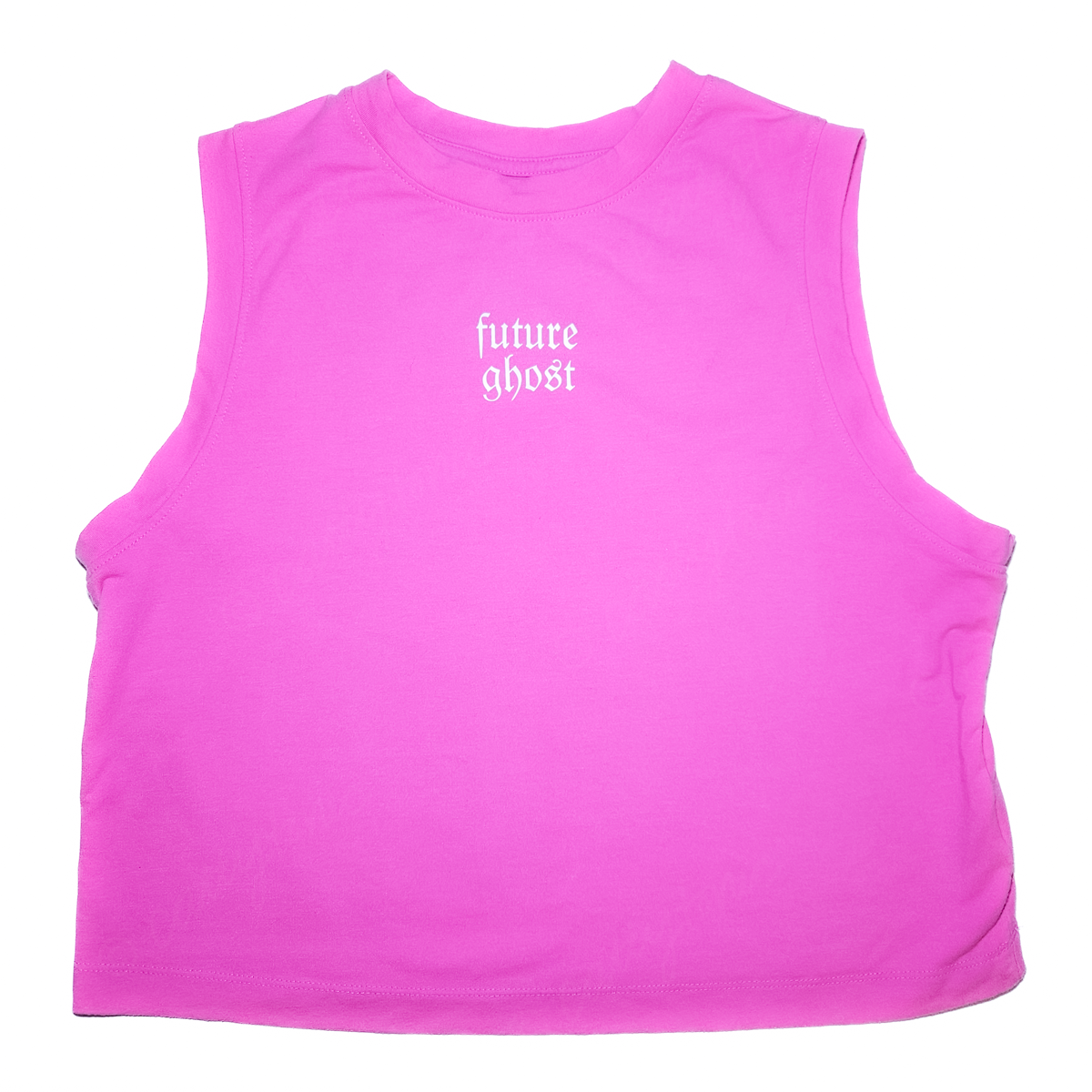 Future Ghost Crop Tank Pink - Size S