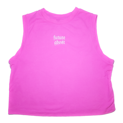 Future Ghost Crop Tank Pink - Size S