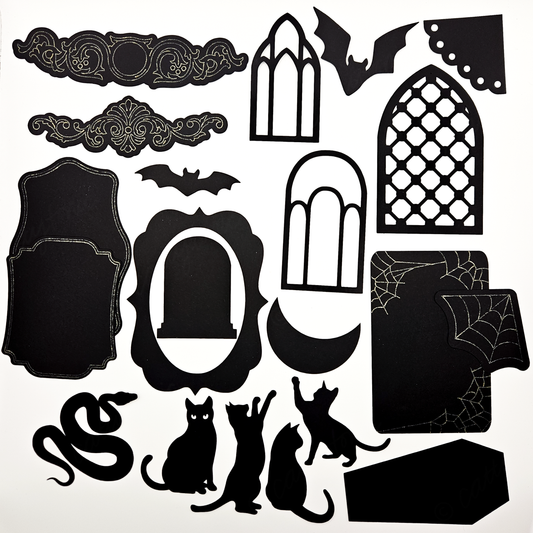 Slightly Haunted Papercraft Cutout Bundle