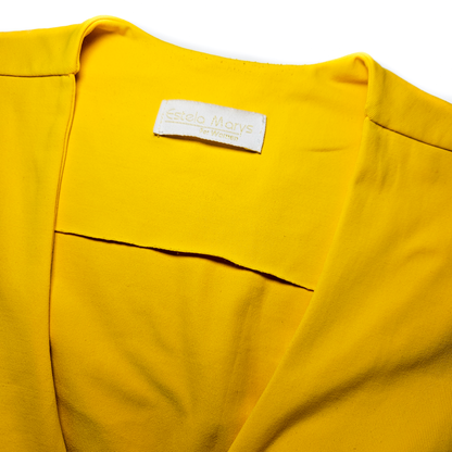 Estela Marys Yellow Tied Crop Top - Size M